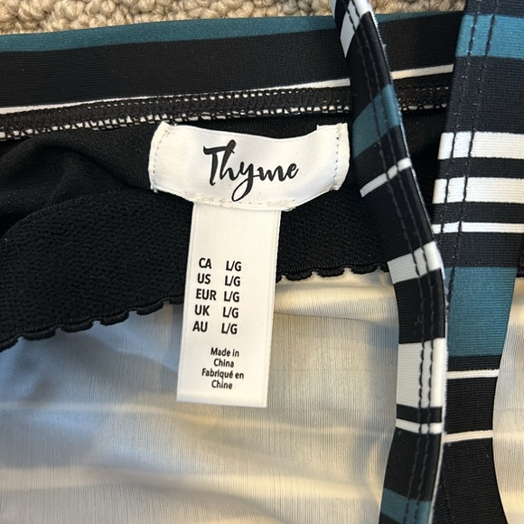 Thyme Maternity Swim Top Sz Large - Picture 2 of 3